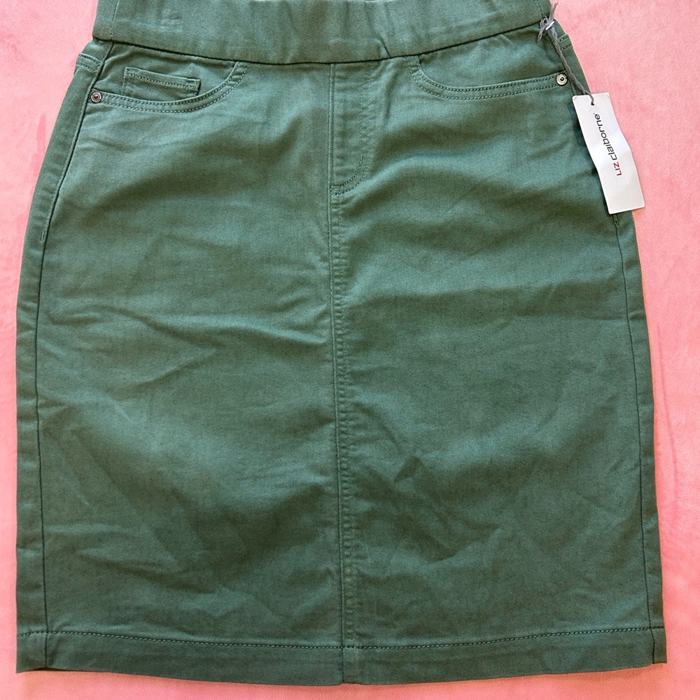 Liz Claiborne Forest Green Pencil Skirt